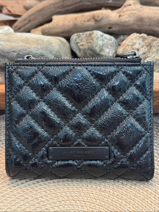 Kurt Geiger Handbags - Kurt Geiger Black Quilted Wallet